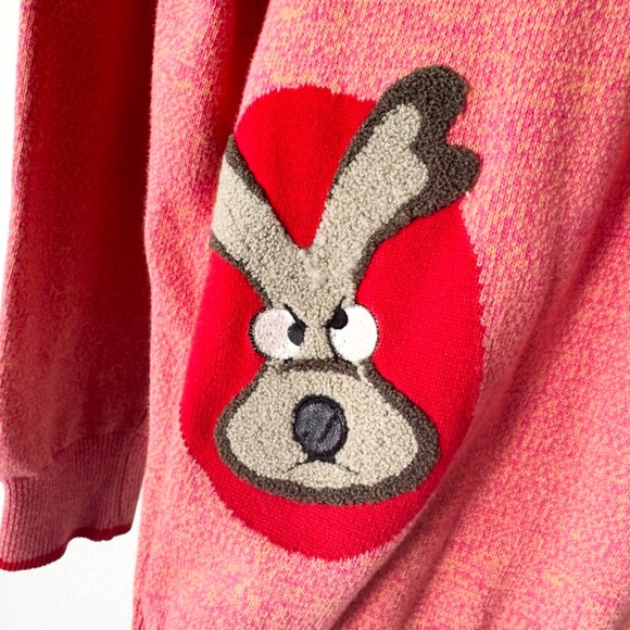 Rare MU SPORTS Golf Sweater with Embroided Logo Multicolor Women's Size 40 - Picture 4 of 11